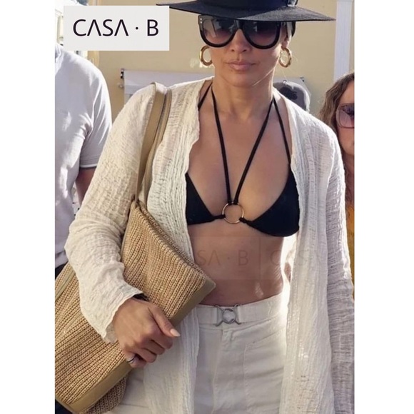 CASA B Other - 5⭐️ CASA B |The Mykonos Wrap tie Gold Ring Bikini Set
